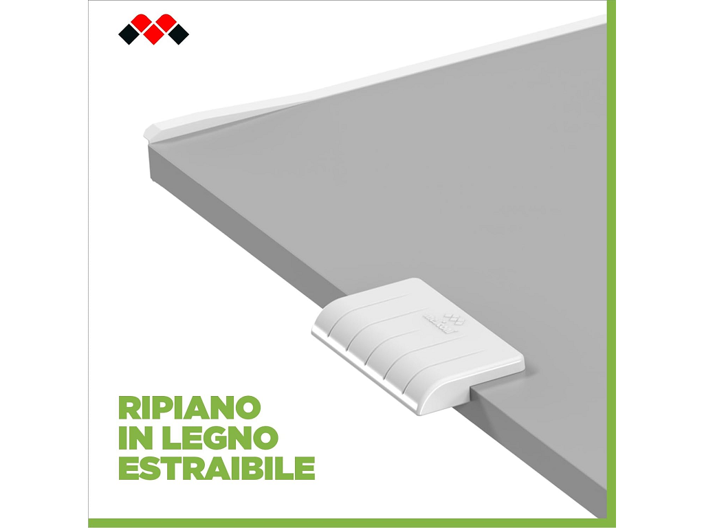 Kit di Sovrapposizione per Lavatrice e Asciugatrice+Ripiano Estraibile Base Torre Pro L60 | Meliconi - immagine 9